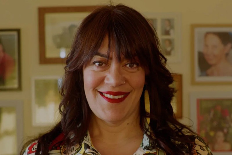 Tusiata Avia. Photo by The Arts Foundation Te Tumu Toi A head and shoulders photo of a woman smiling at the camera.