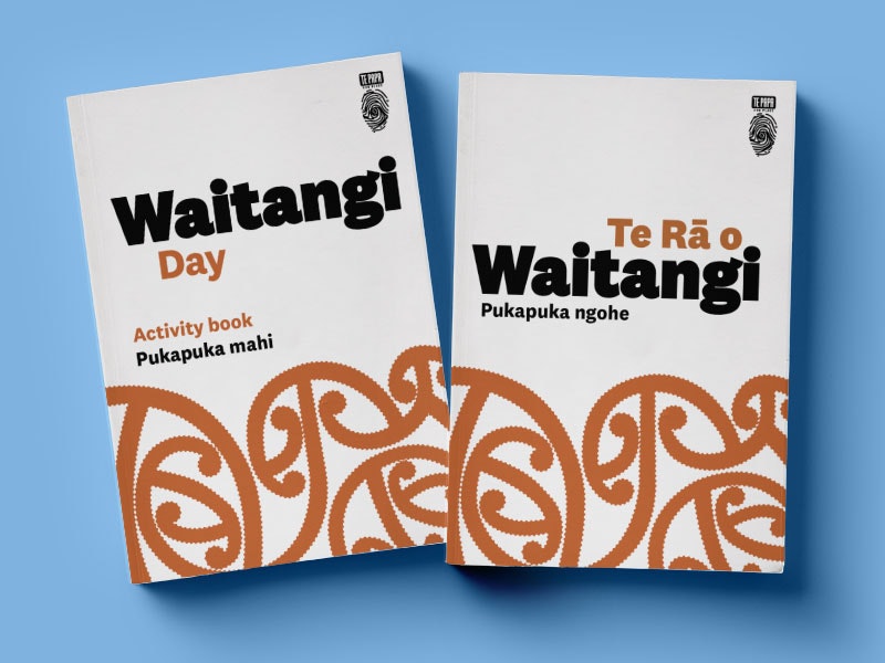 Waitangi Day activity book, 2019. Te Papa Waitangi Day activity book