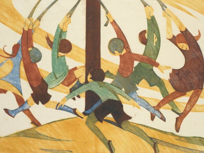 The giant stride, 1933, by Ethel Spowers. Gift of Rex Nan Kivell, 1953. Te Papa (1953-0003-325) The giant stride, 1933, by Ethel Spowers. Gift of Rex Nan Kivell, 1953. Te Papa (1953-0003-325)