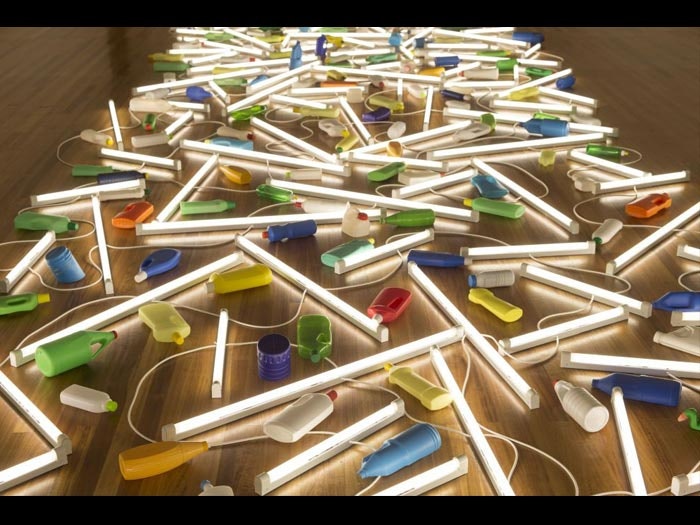 Daylight flotsam Venice, 2013, England, by Bill Culbert. Purchased 2013. Te Papa (2013-0030-1/AA to VM) Daylight flotsam Venice, 2013, England, by Bill Culbert. Purchased 2013. Te Papa (2013-0030-1/AA to VM)