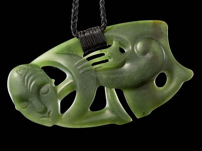 Hei tiki (pendant in human form), December 2008, Rotorua, by Lewis Gardiner. Purchased 2009. Te Papa (ME024001) pou06-700x525.jpg