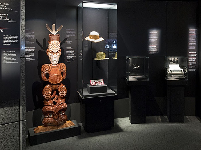 Tiopira Rauna’s Tāne-nui-a-rangi, 2017. Photograph by Maarten Holl. Te Papa =""