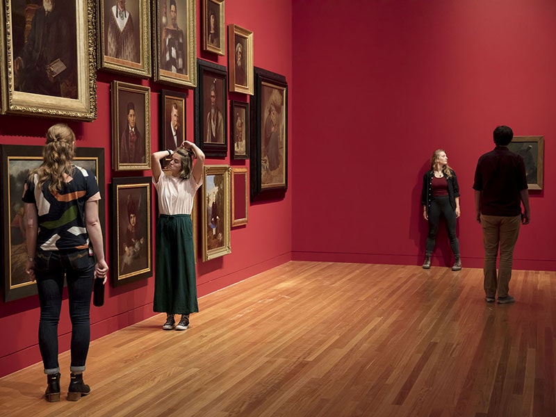 Rehearsals for BodyCartography Project, Follow, 2018. Photograph by Maarten Holl. Te Papa =""