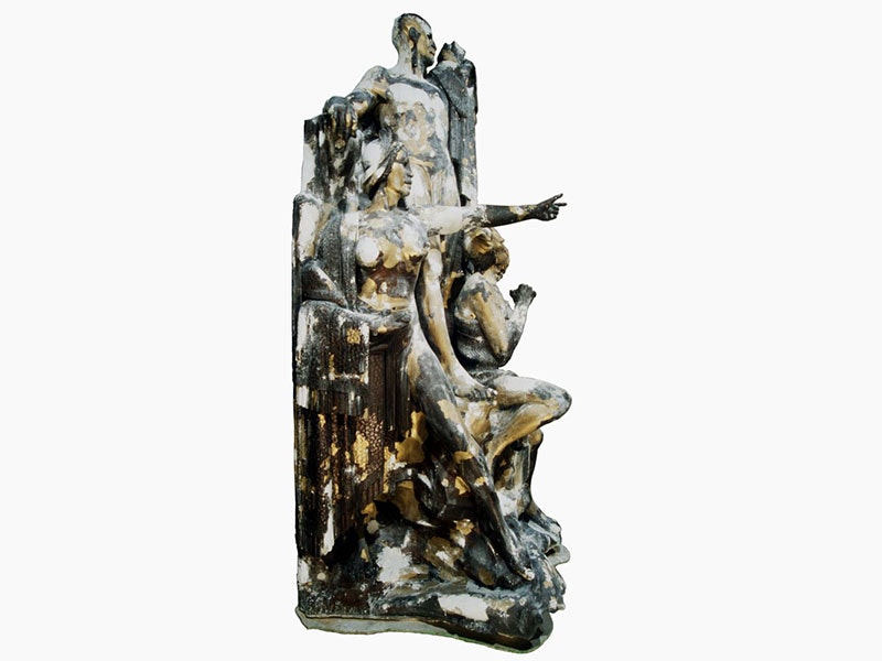 William Trethewey, “Kupe”, 1939, plaster, wood, metal, concrete, paint. Gift of the Wellington Show Association (Inc), 1997. Te Papa (GH006503) =""