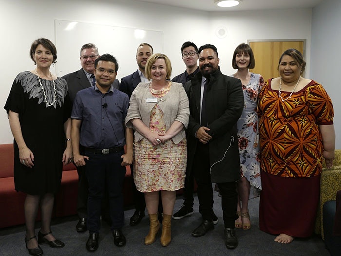Some of Te Papa’s Mahuki team with Hon Dr Megan Woods, Minister of Research, Science and Innovation
