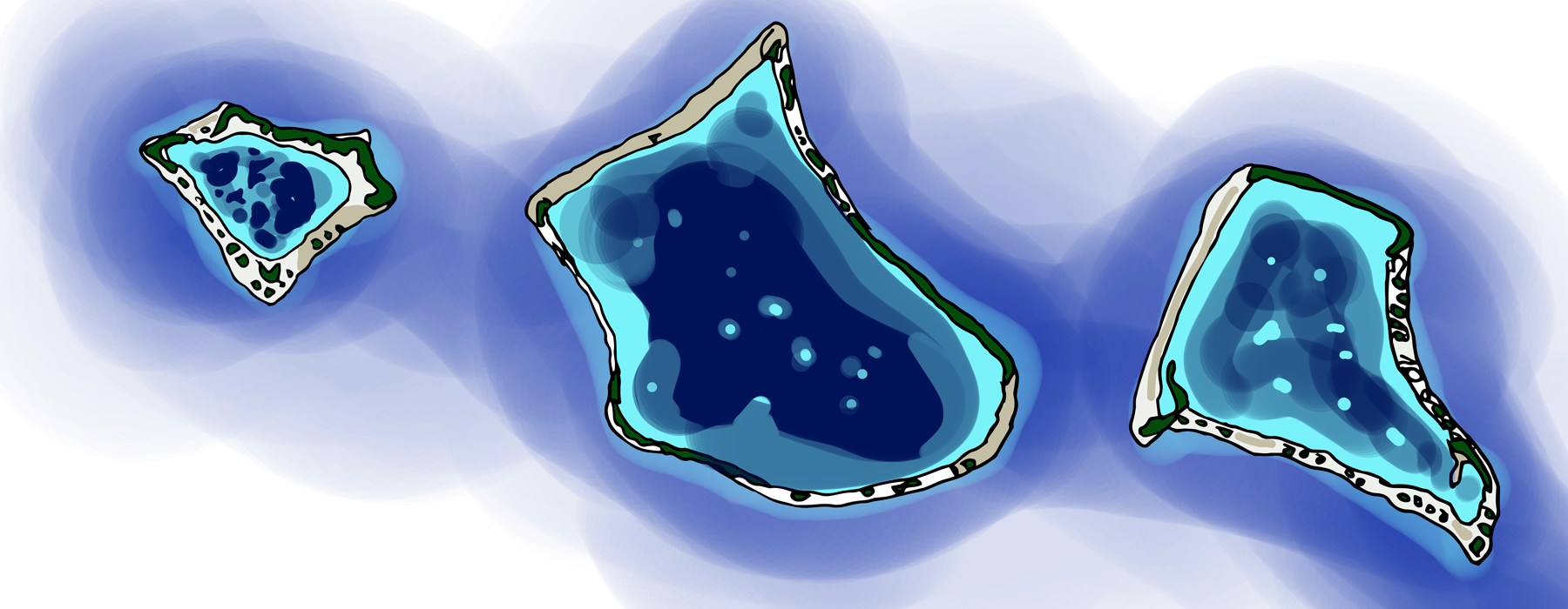 Illustration of Tokelau's atolls