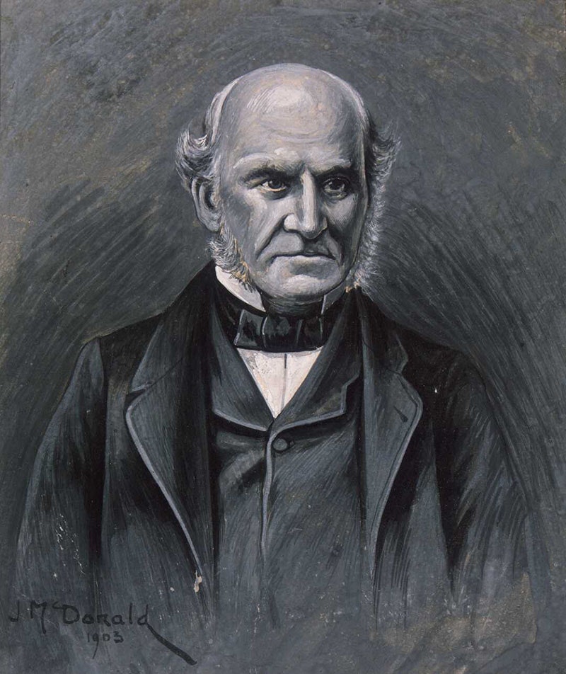 Head and shoulders portrait of James Busby