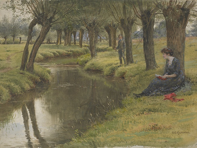 George Kilburne, The river, date unknown, watercolour. Gift of Archdeacon F.H.D. Smythe, 1957. Te Papa (1957-0009-156) 1957-0009-156-tile.jpg