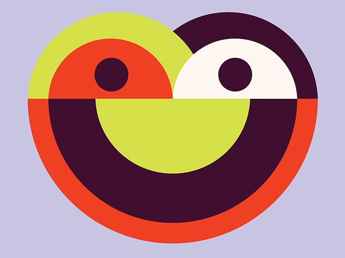 From Moriori Language Week resources. Hokotehi Moriori Trust An illustration of a stylised face in several colours